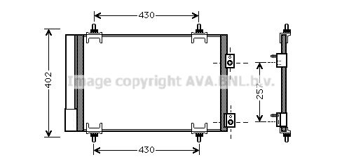 AVA QUALITY COOLING Lauhdutin, ilmastointilaite CN5283D